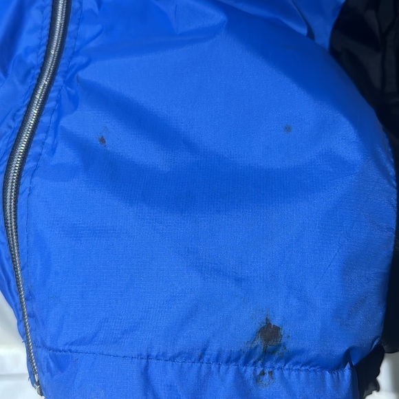 Champion Vintage Blue Black Mesh Lined Thin Zipper Jacket Windbreaker Workout - Picture 7 of 9